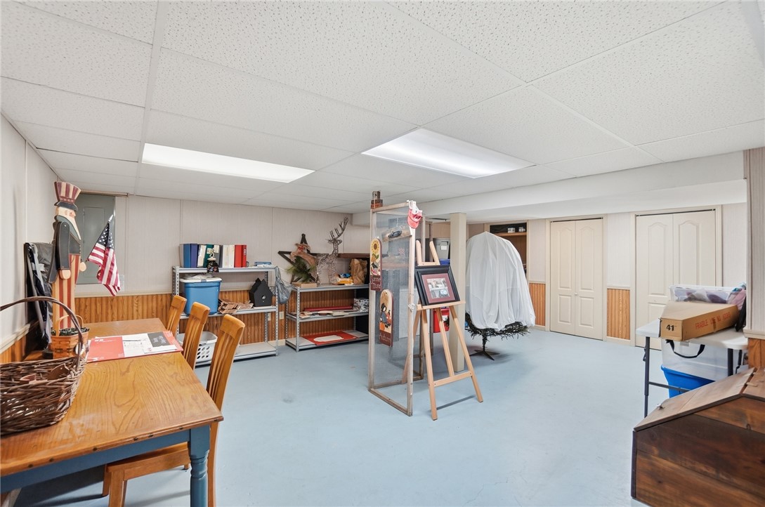 4170 Johnson Road Springfield, OH 45502 - Photo 51 of 54 A generously sized unfinished basement awaits your customization, offering flexible space for hobbies or storage.