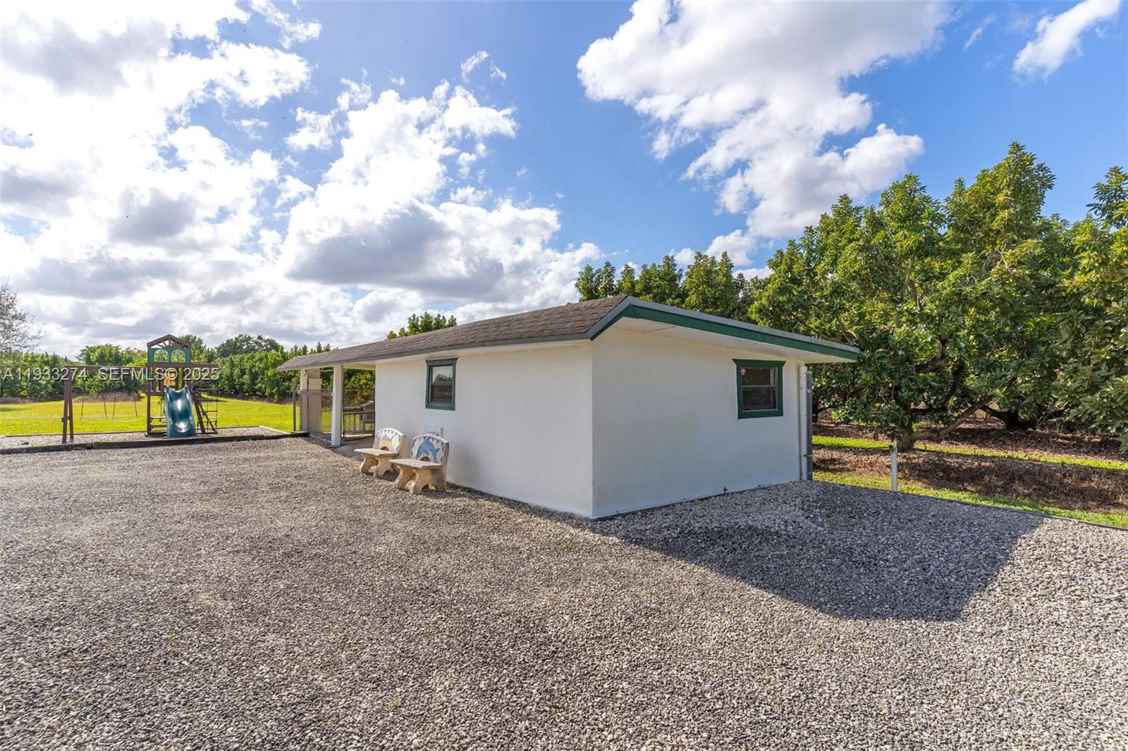 18900 Southwest 224th Street Miami, FL 33170 - Photo 5 of 23 a view of a house with swimming pool and a yard