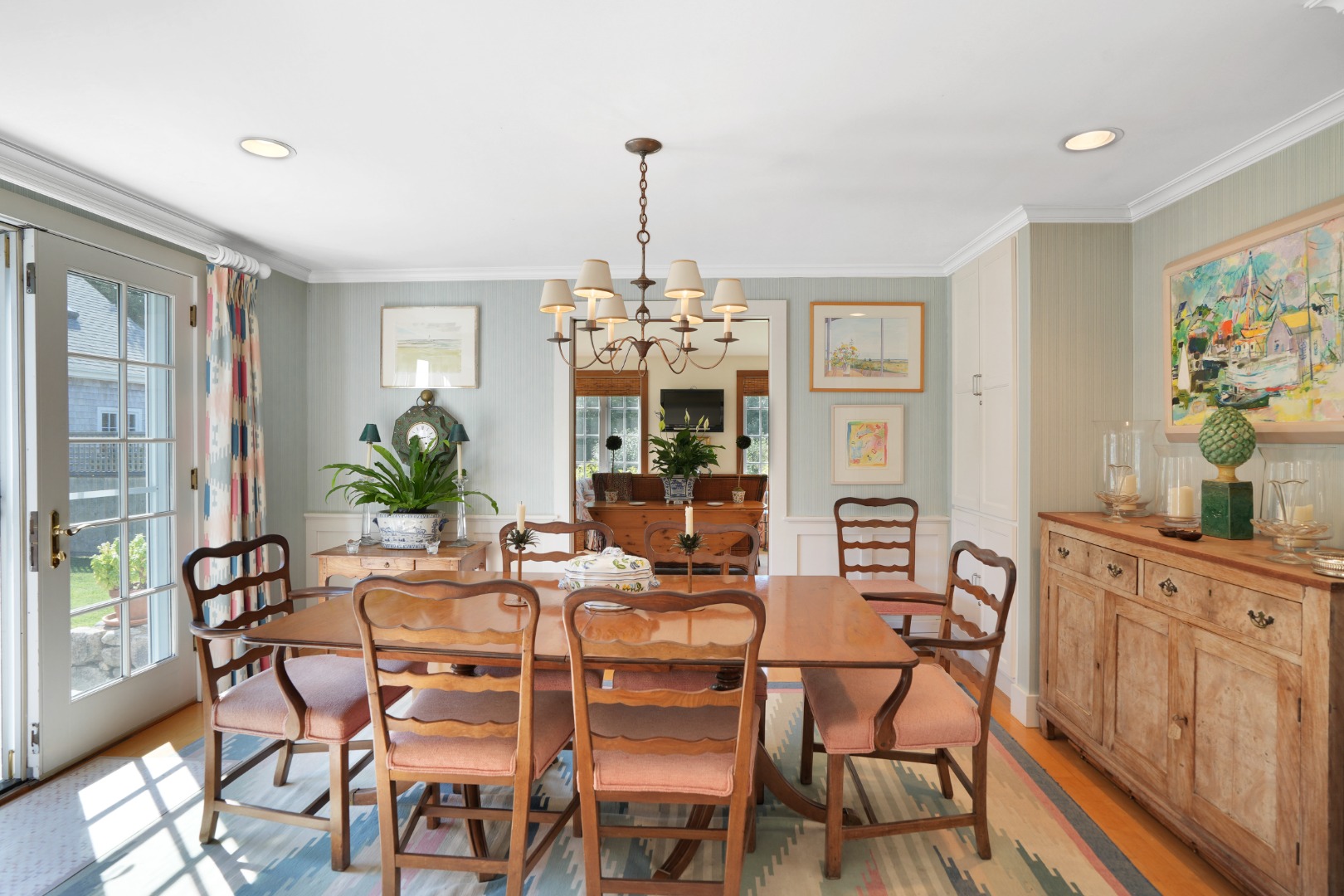 19 Kitts Field Circle Edgartown, MA 02539 - Photo 21 of 69 a view of a dining room with furniture window and wooden floor