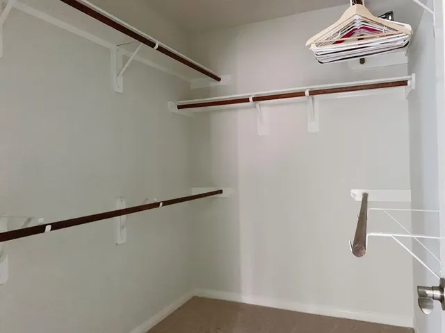 a close view of closet