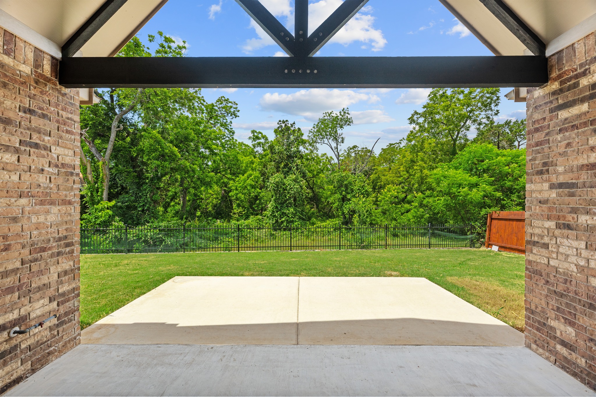 2709 Steece Way Leander, TX 78641 - Photo 4 of 39 a view of backyard with plants and outdoor seating