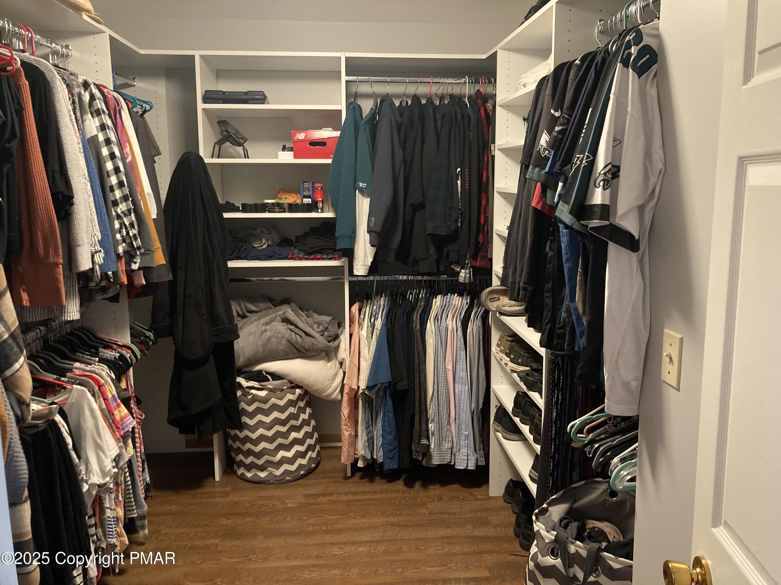 534 Sandt Road Pen Argyl, PA 18072 - Photo 39 of 77 a view of walk in closet with clothes and shoes