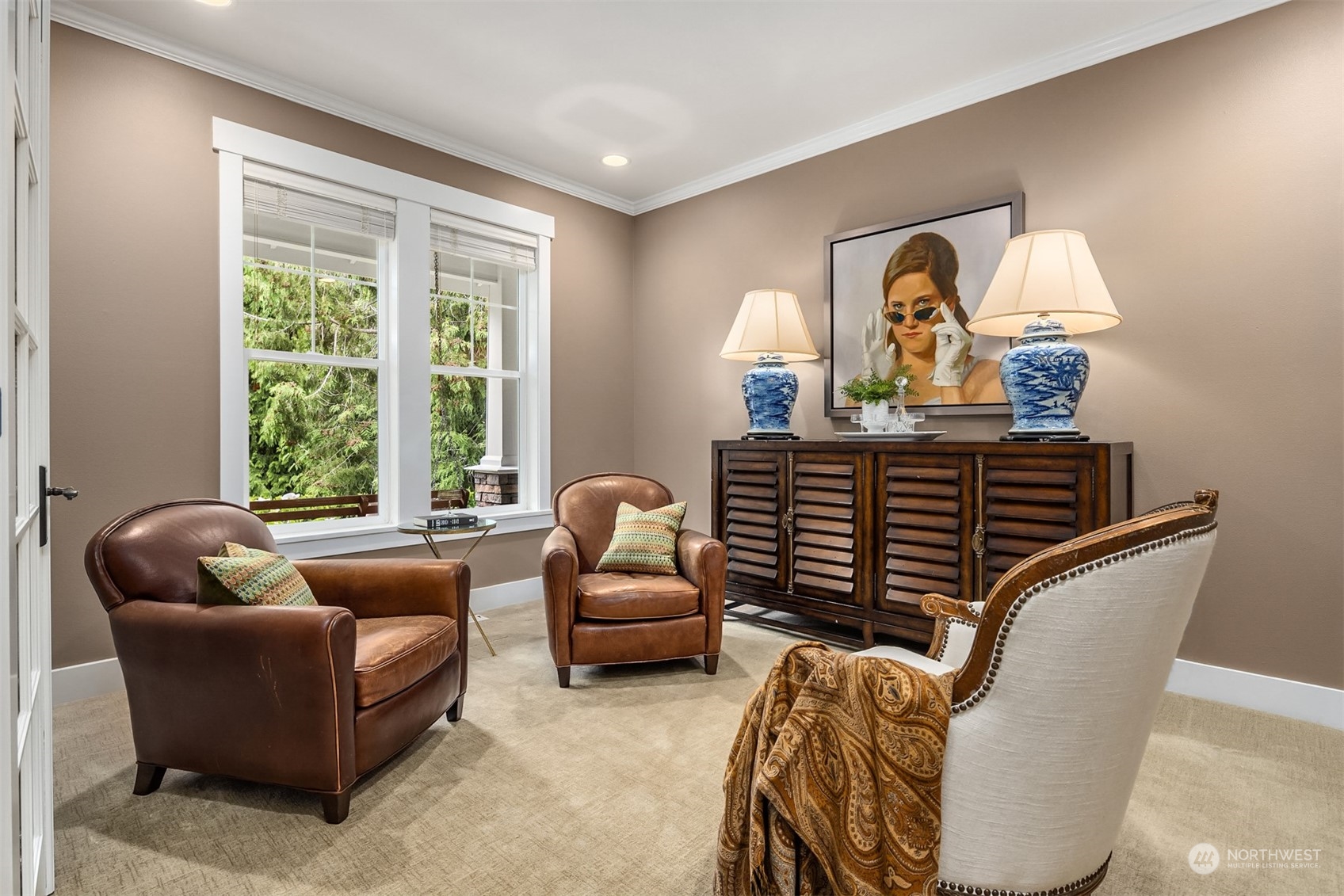 6428 Haley Loop Road Northeast Bainbridge Island, WA 98110 - Photo 5 of 40 a living room with furniture a couch and a window