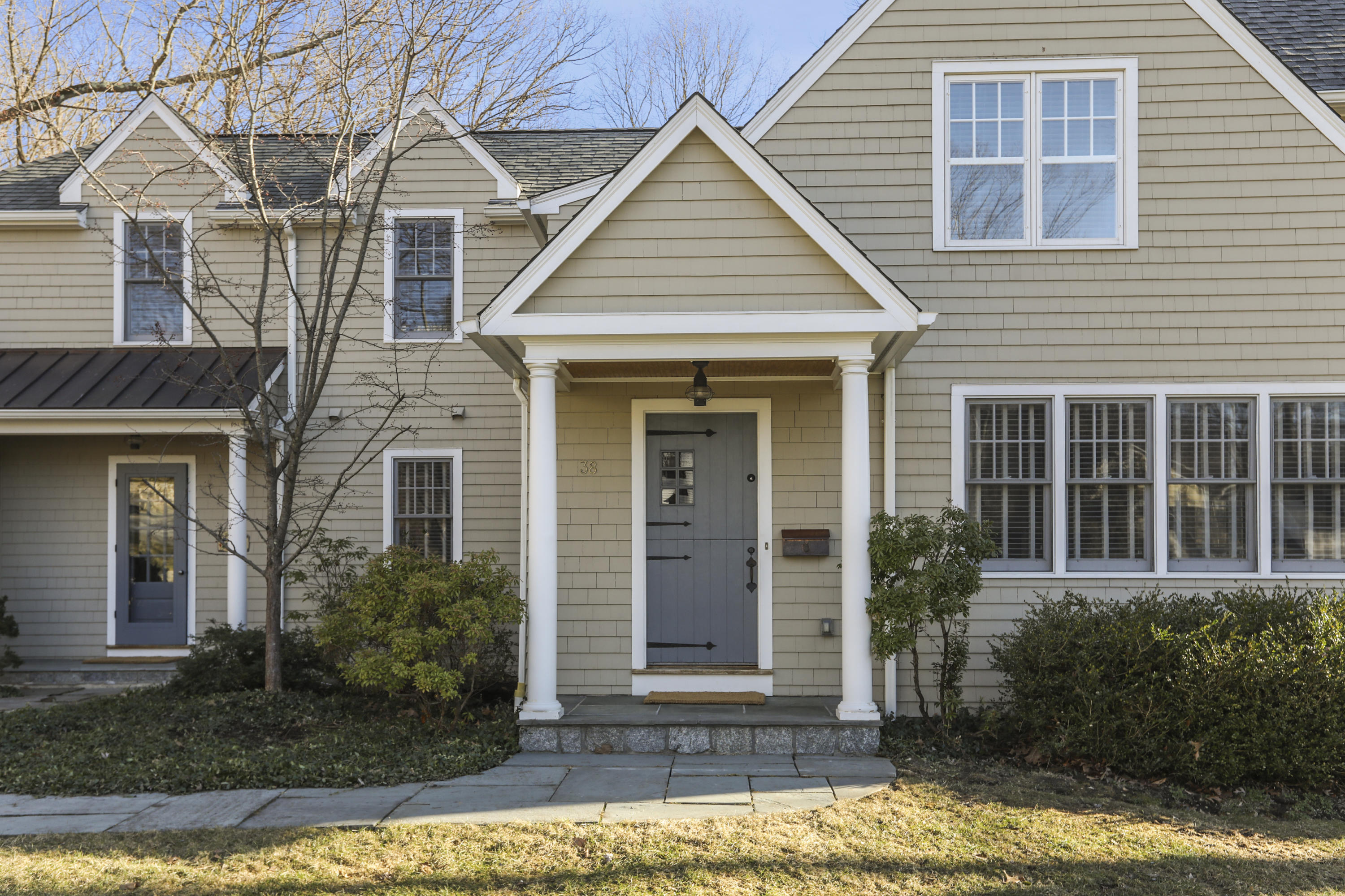 38 Intervale Road Darien, CT 06820 - Photo 2 of 30 a front view of a house with garden