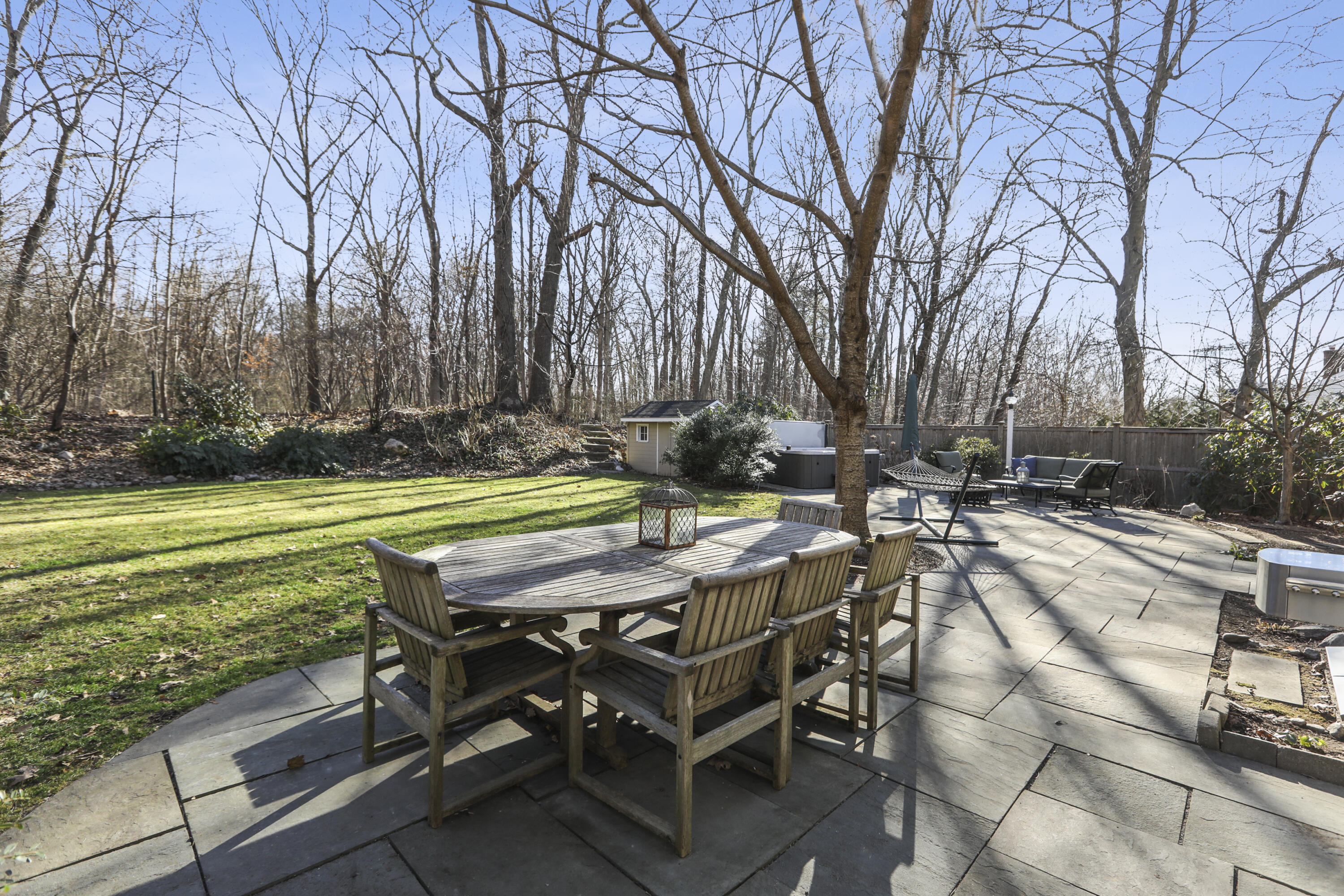 38 Intervale Road Darien, CT 06820 - Photo 24 of 30 a view of a swimming pool with a lounge chairs