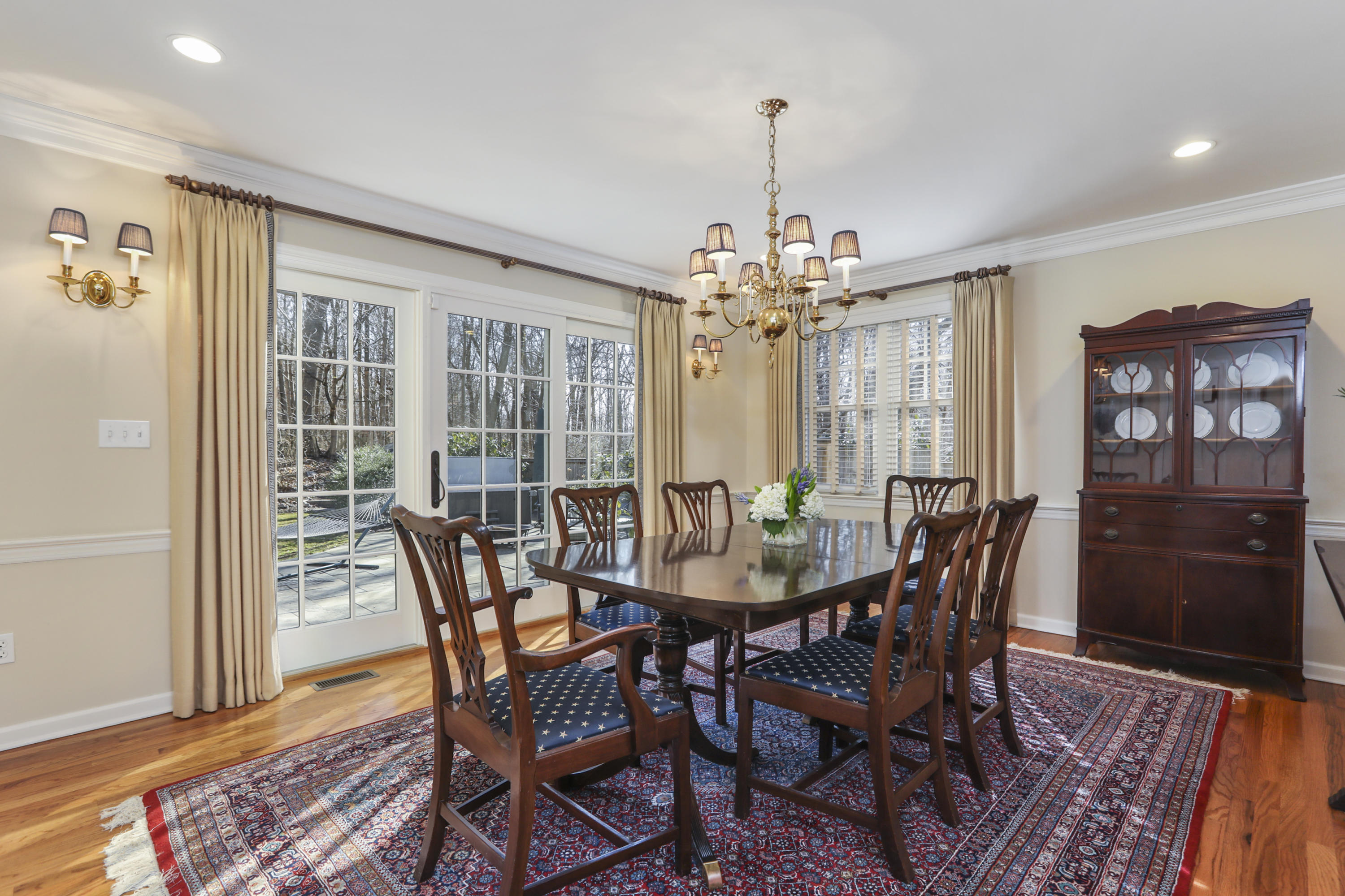38 Intervale Road Darien, CT 06820 - Photo 5 of 30 a view of a dining room with furniture window and wooden floor
