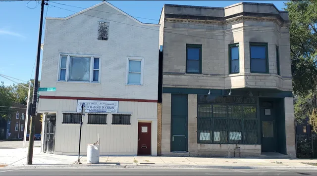 a building that has a sign on it