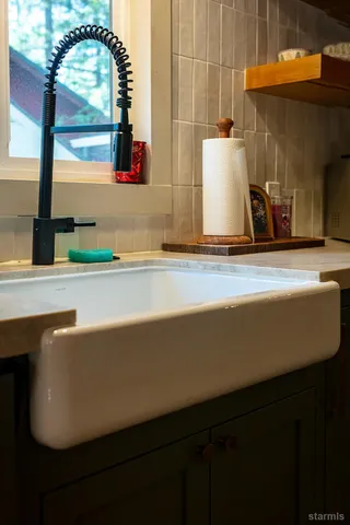 a backyard of a house