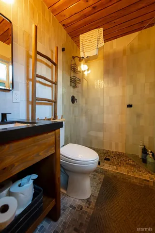 a bathroom with a sink and a toilet