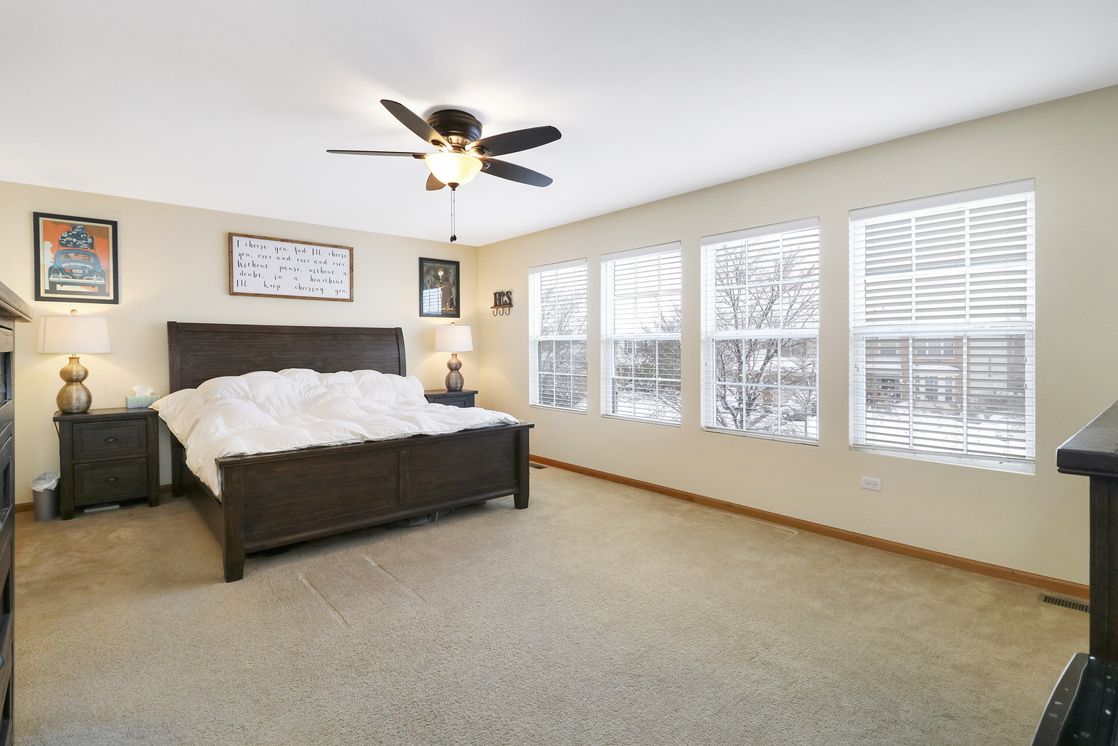 428 Cardinal Lane Bolingbrook, IL 60490 - Photo 31 of 36 a spacious bedroom with a bed and a large window