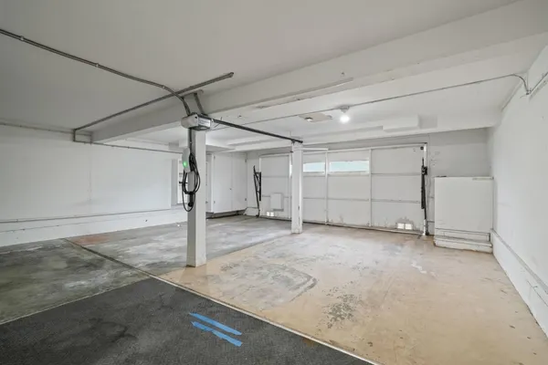 a view of a room with an empty space