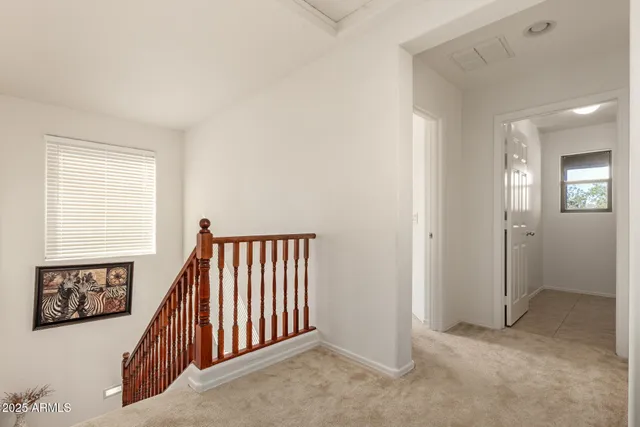 a view of a hallway with interior of the house