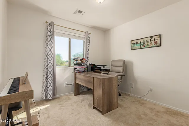 a view of workspace with furniture