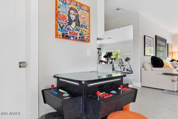 a view of a city with sunset view