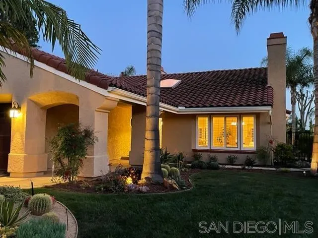 3330 Vista Rocosa Escondido, CA 92029 - Photo 26 of 29 a front view of house and yard with green space