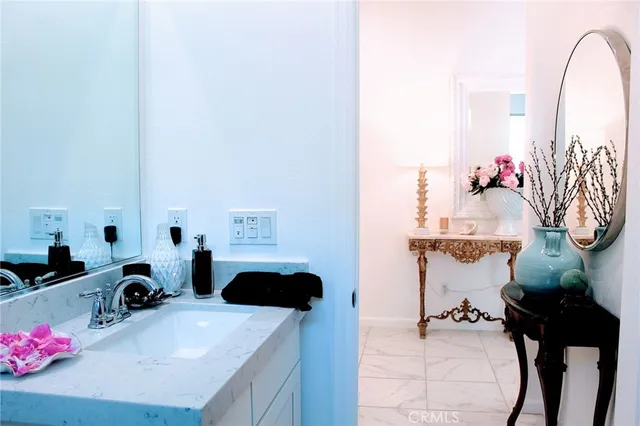 a room with a table and chairs