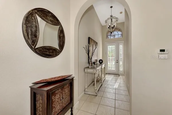 a view of a entryway with furniture