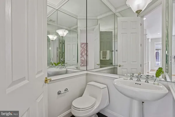 a view of a hallway with a elevator