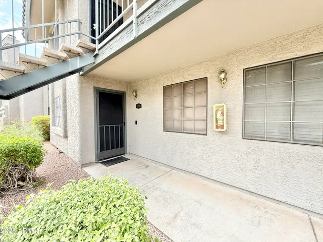 a view of front door
