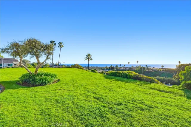 a view of a terrace with a garden