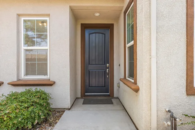 a view of front door of a house