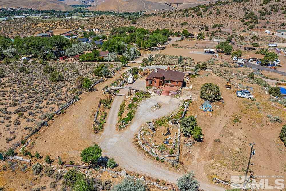 15850 Rocky Vista Road Reno, NV 89521 - Photo 33 of 40 an aerial view of residential house with parking space