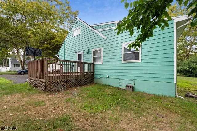 a view of a backyard with a garden