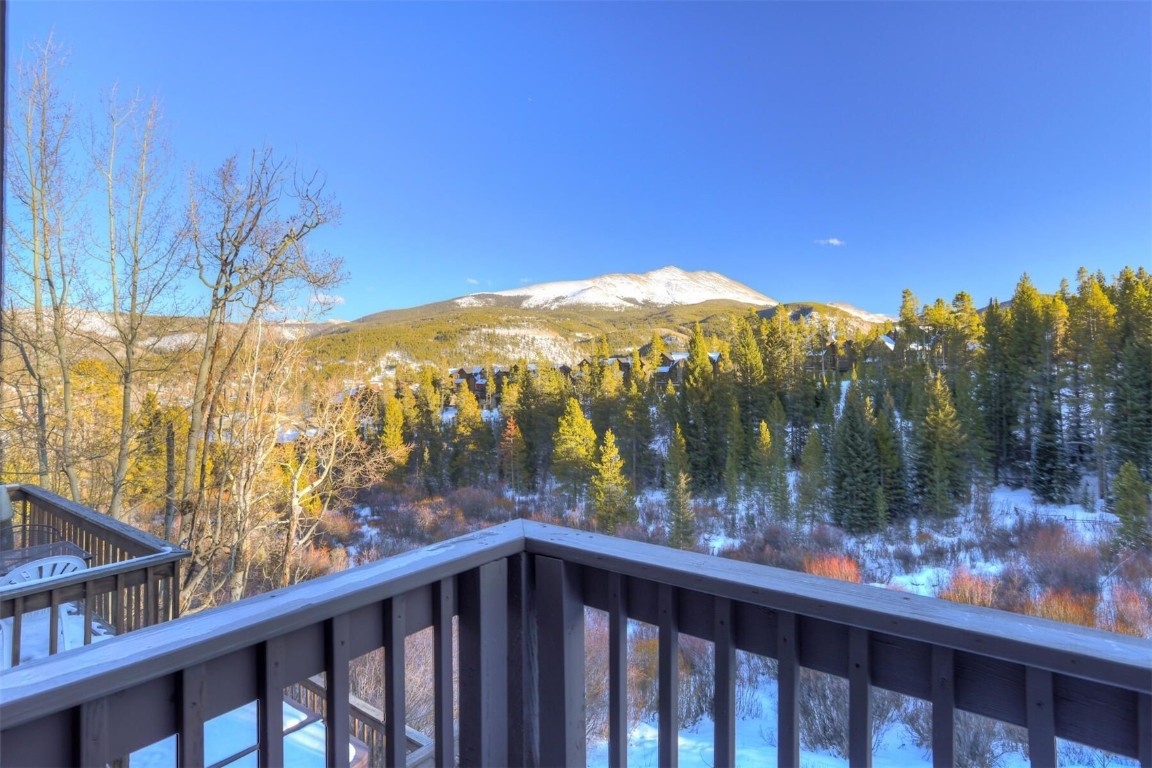 965 4 O Clock Road Breckenridge, CO 80424 - Photo 31 of 32 a view of a forest from a balcony