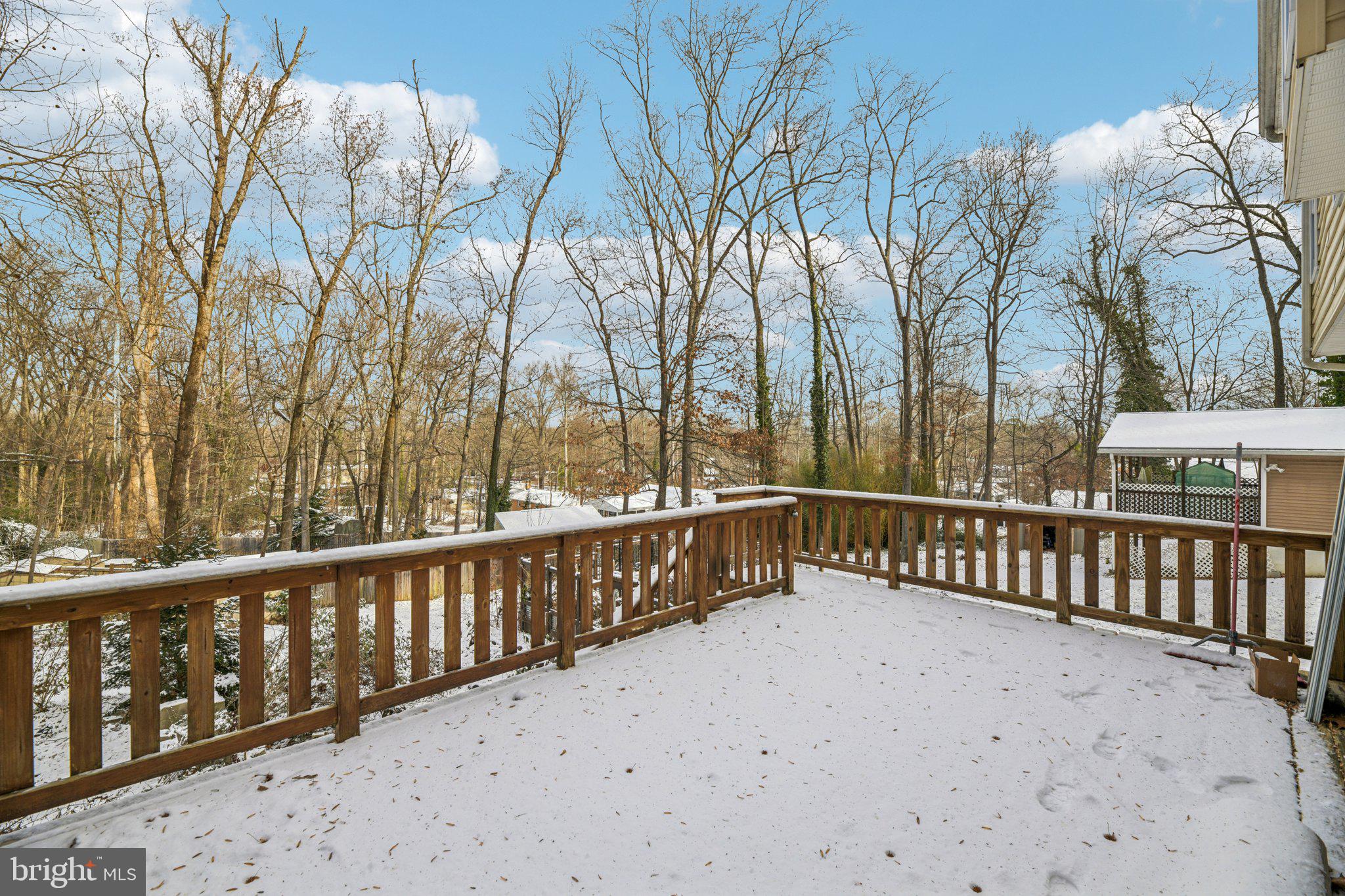 205 Captain Brendt Drive Accokeek, MD 20607 - Photo 34 of 37 a view of a balcony with wooden fence