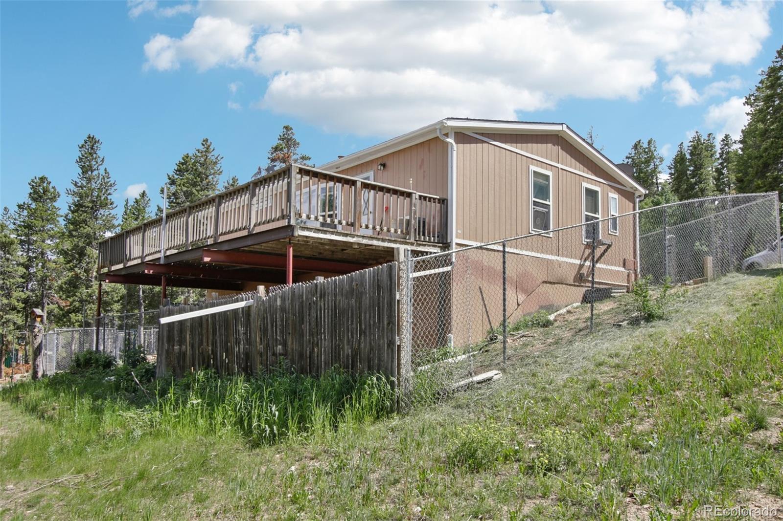 81 Atlantis Road Black Hawk, CO 80422 - Photo 2 of 40 a backyard of a house with lots of green space