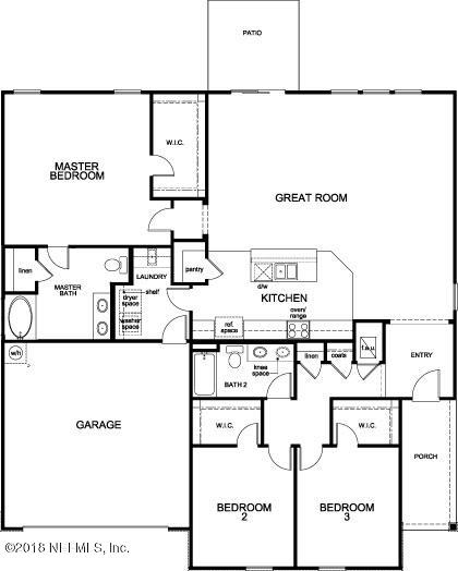 172 Rittburn Lane St. Johns, FL 32259 - Photo 3 of 3 Floor plan