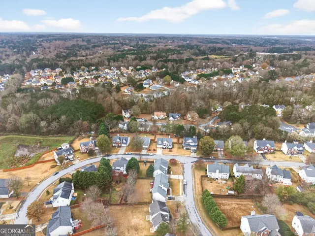 an aerial view of a city