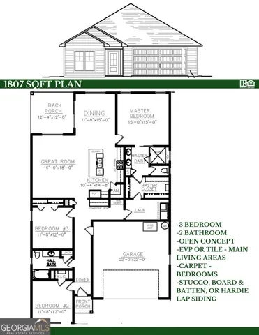 $364,900 | 106 Sundance Street, Kingsland, GA 31548