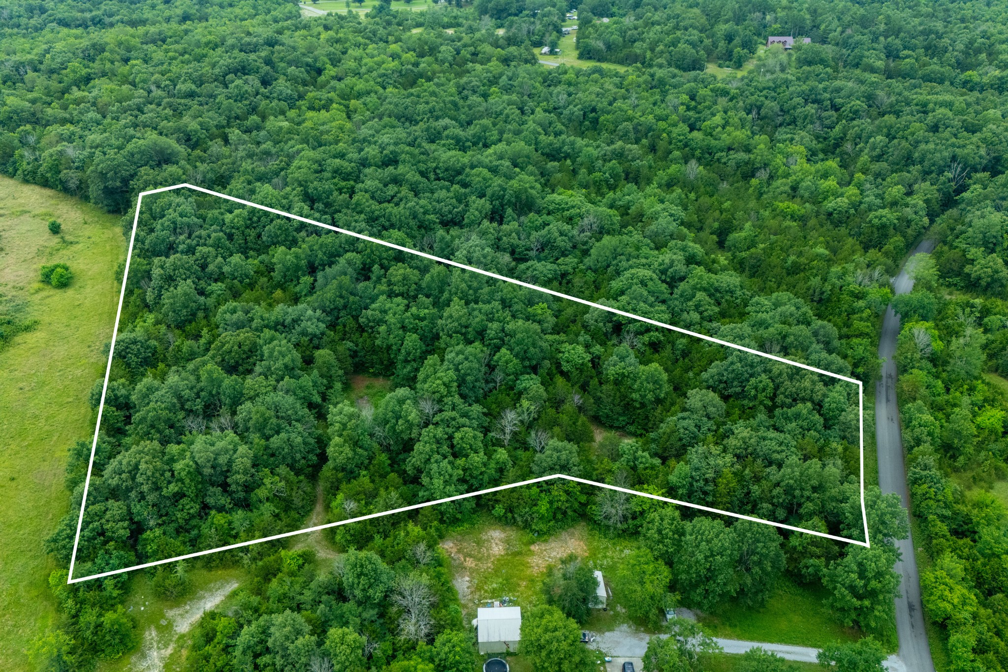 0 Zachary Road Lebanon, TN 37090 - Photo 9 of 16 a backyard of a house with lots of green space and plants