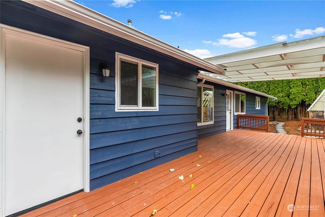 a view of a house with a patio