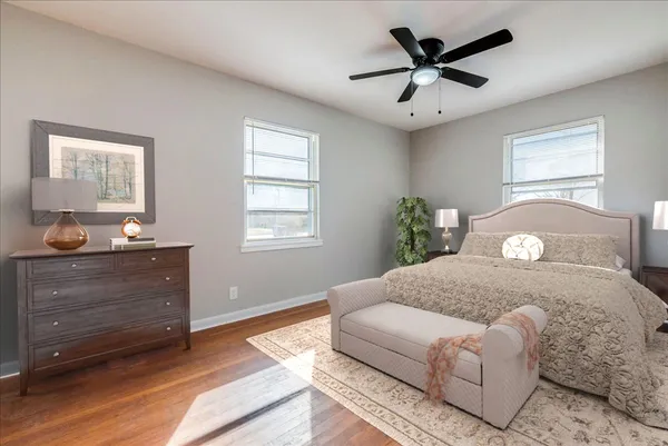 a living room with furniture and window