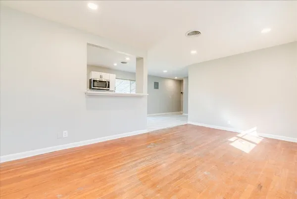 a view of an empty room