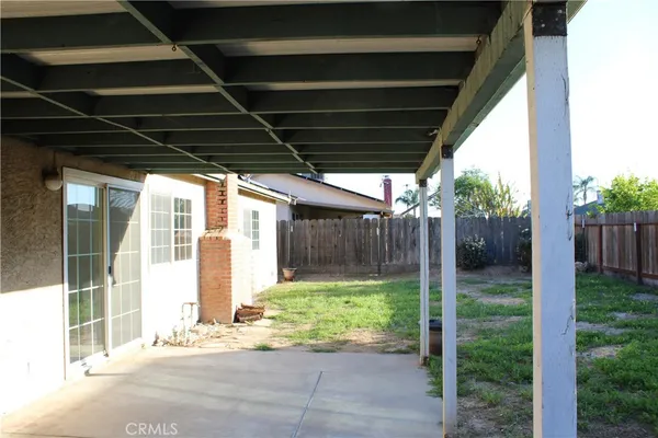 a view of a porch