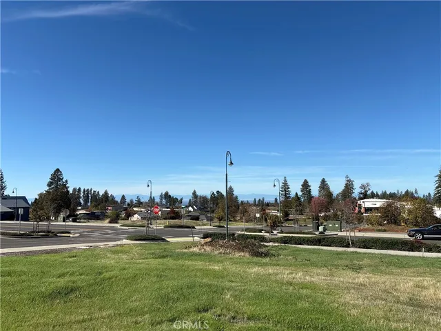 a view of a lake with houses