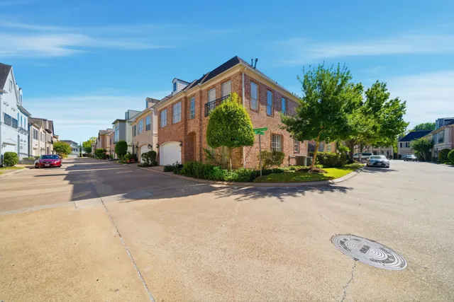 a view of road with card board