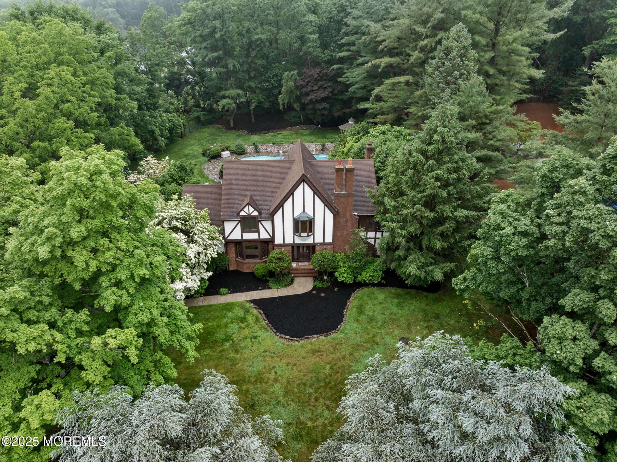 245 Borden Road Middletown, NJ 07748 - Photo 69 of 72 a aerial view of a house with yard and green space