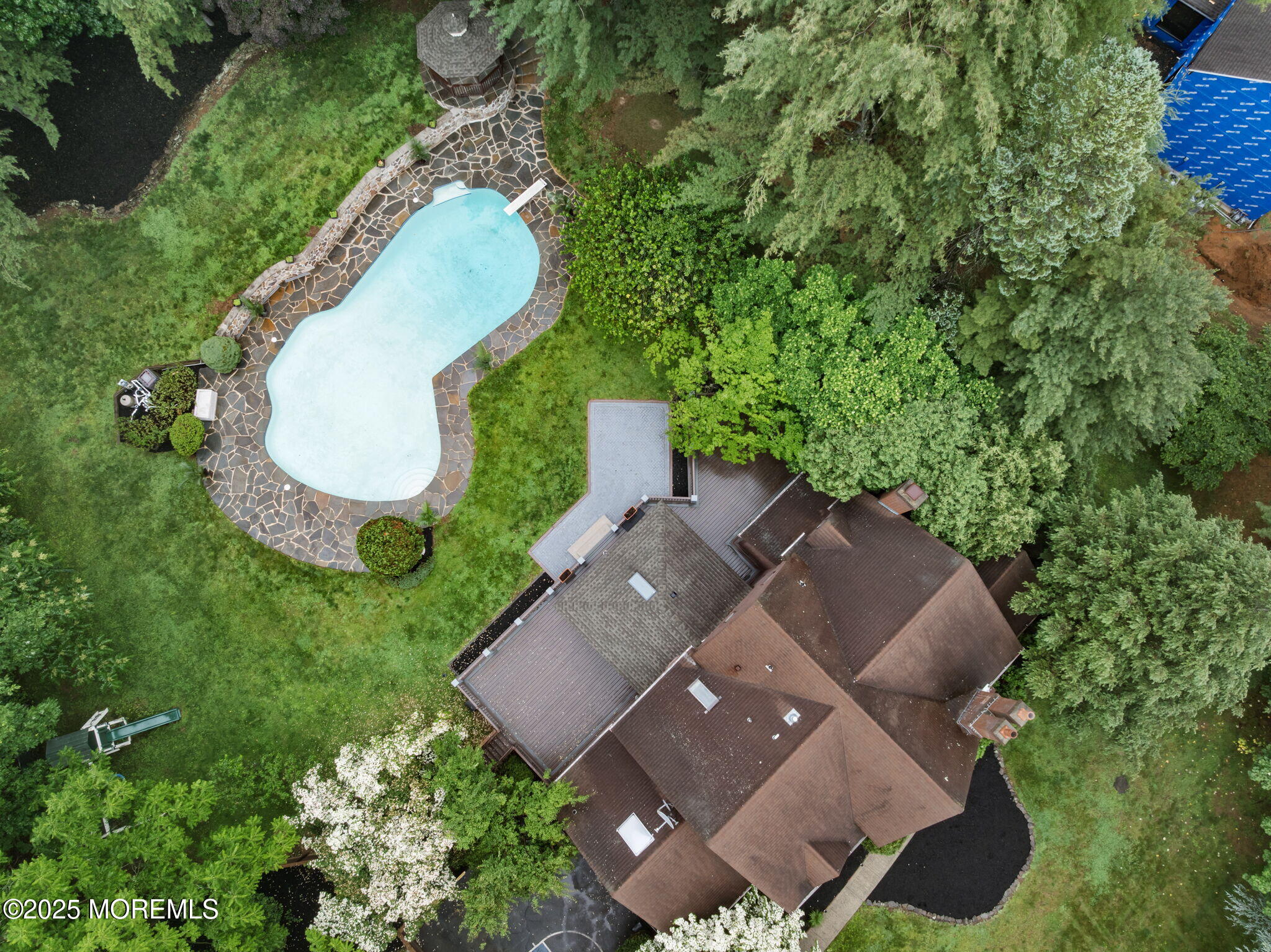 245 Borden Road Middletown, NJ 07748 - Photo 71 of 72 an aerial view of a house with garden space and street view