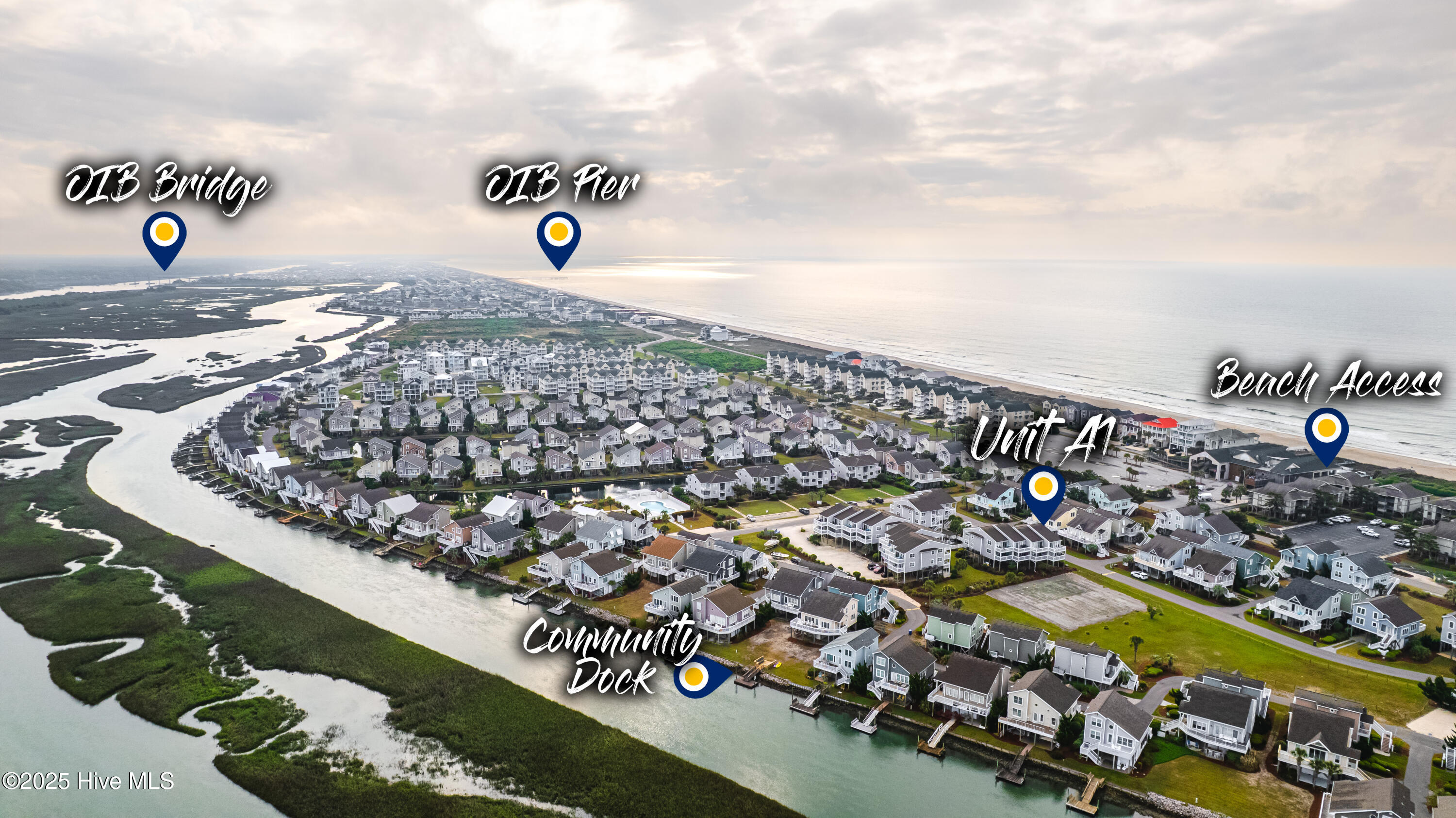 4 Seabrook Road, Unit 1 Ocean Isle Beach, NC 28469 - Photo 33 of 37 Aerial