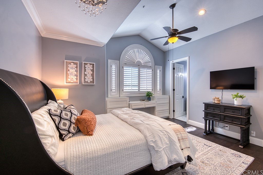 4 Black Walnut Coto de Caza, CA 92679 - Photo 27 of 39 a bedroom with a bed and a flat screen tv