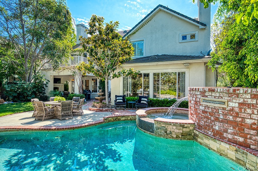 4 Black Walnut Coto de Caza, CA 92679 - Photo 34 of 39 a view of a house with backyard sitting area and swimming pool