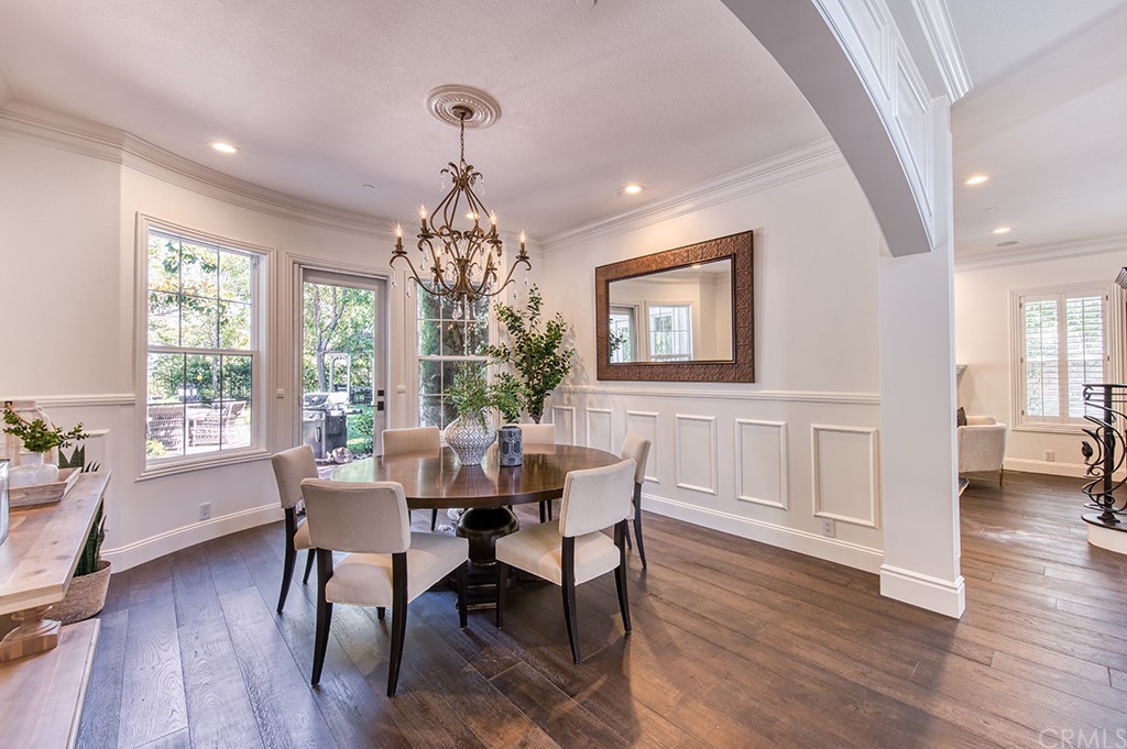 4 Black Walnut Coto de Caza, CA 92679 - Photo 6 of 39 a view of a dining room with furniture wooden floor and chandelier