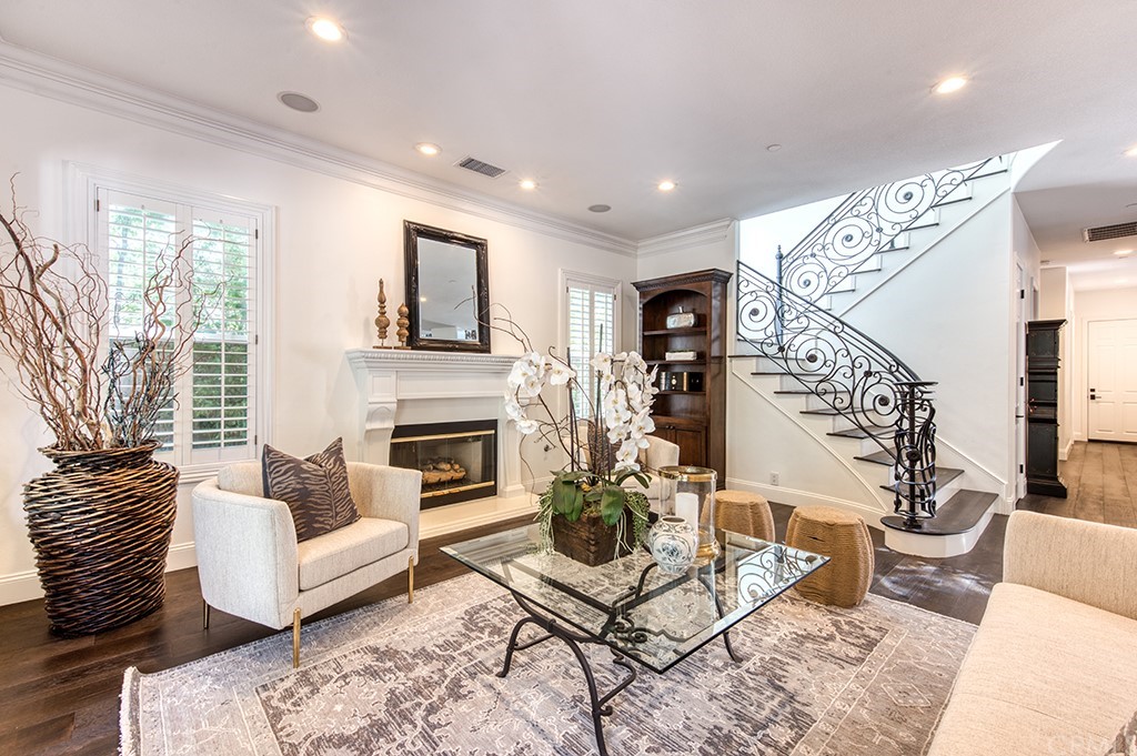 4 Black Walnut Coto de Caza, CA 92679 - Photo 8 of 39 a living room with furniture and a fireplace