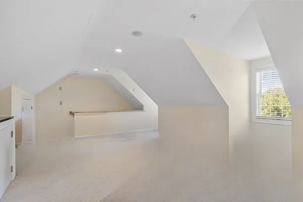 a view of a livingroom with an empty space