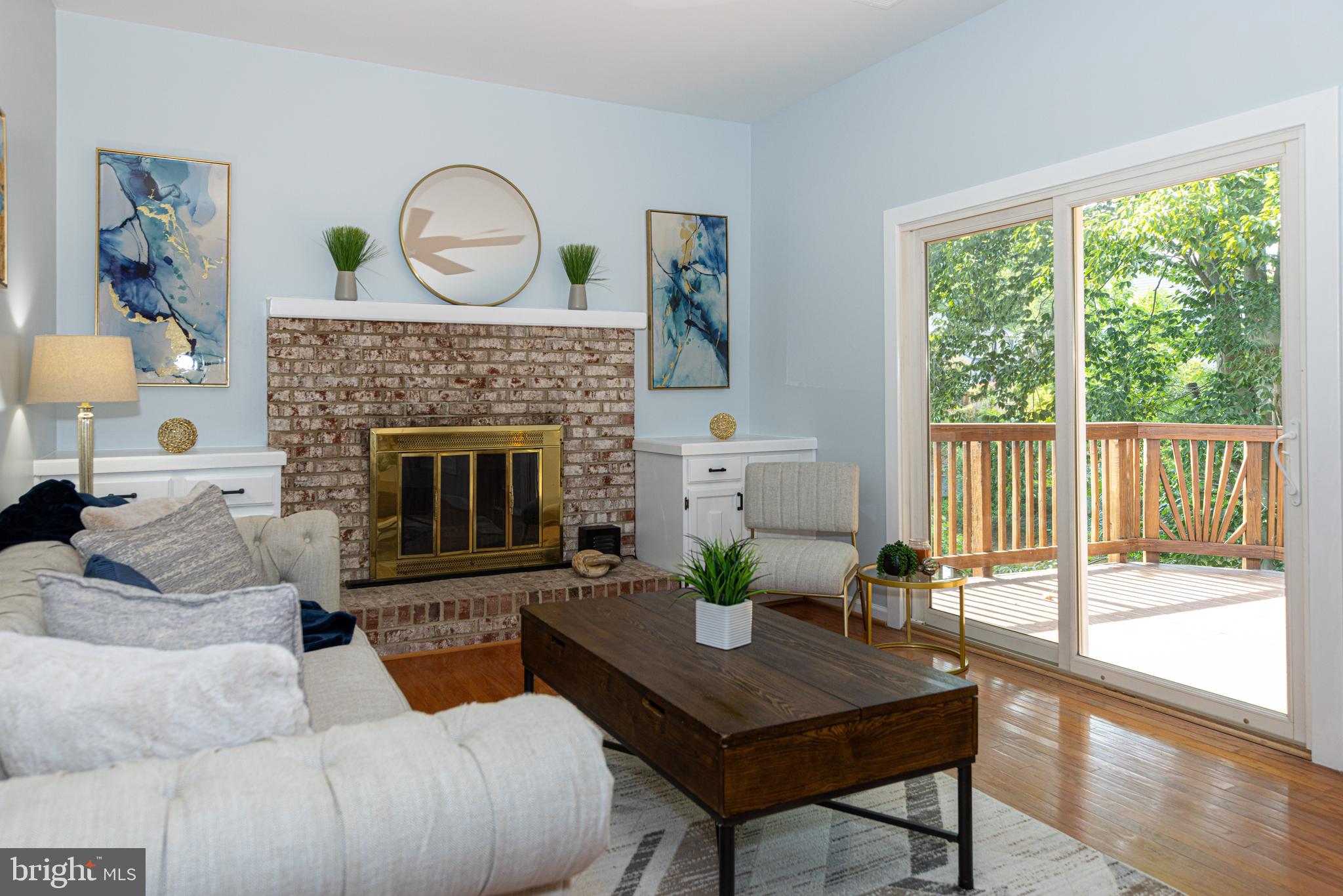 8296 Lindside Way Springfield, VA 22153 - Photo 15 of 44 Fireplace & built-ins in the family room