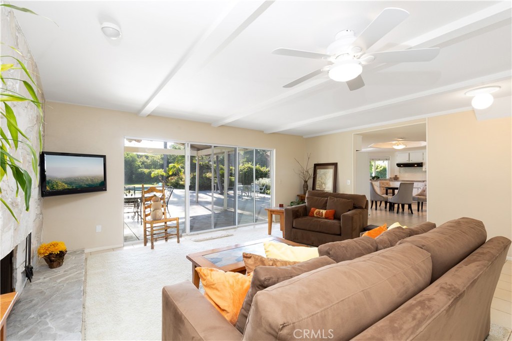 8224 Seranata Drive Whittier, CA 90605 - Photo 34 of 55 a living room with furniture and a flat screen tv